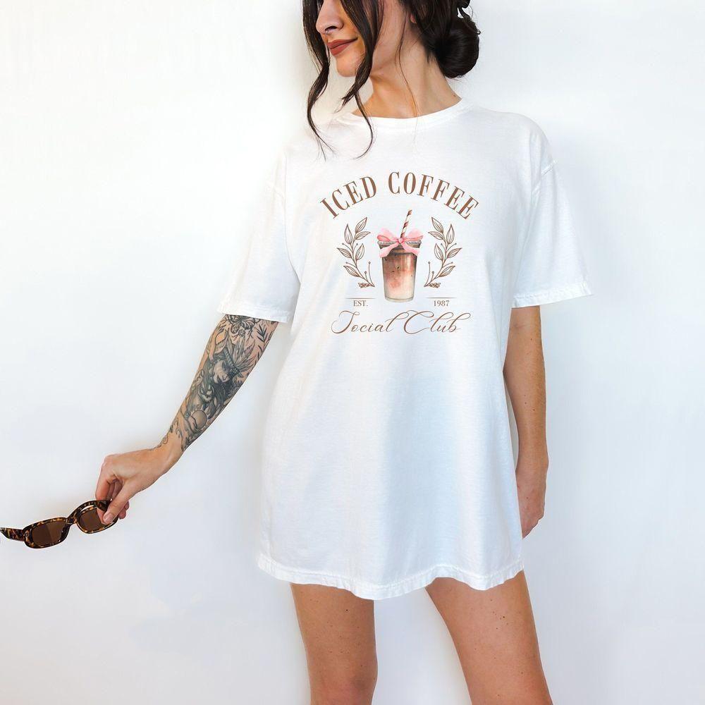 Retro Iced Coffee Social Club Vuitino Shirt